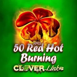 Enjoy 50 Red Hot Burning Clover Links by Novomatic – logo hosted on roulettinoocasino.com