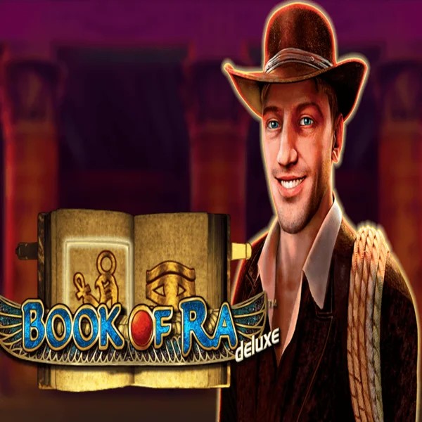 Book of Ra Deluxe slot visual from Novomatic available on roulettinoocasino.com