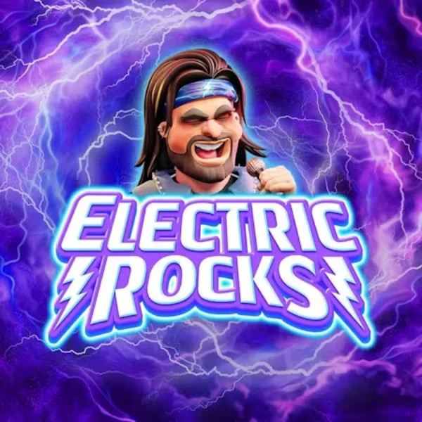 Electric Rocks slot logo by Inspired Gaming at Roulettino Casino