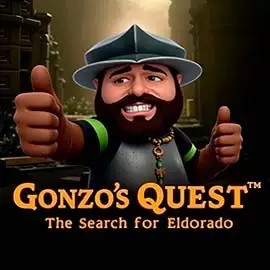 Slots logo of Gonzo's Quest from NetEnt at Roulettino Casino