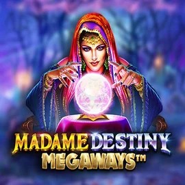 Official Slots logo: Madame Destiny Megaways by Pragmatic Play at Roulettino Casino