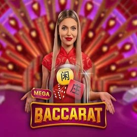Mega Baccarat slot icon by Pragmatic Play, available at Roulettino Casino