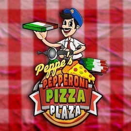 Peppe’s Pepperoni Pizza Plaza online game logo by Pragmatic Play on roulettinoocasino.com