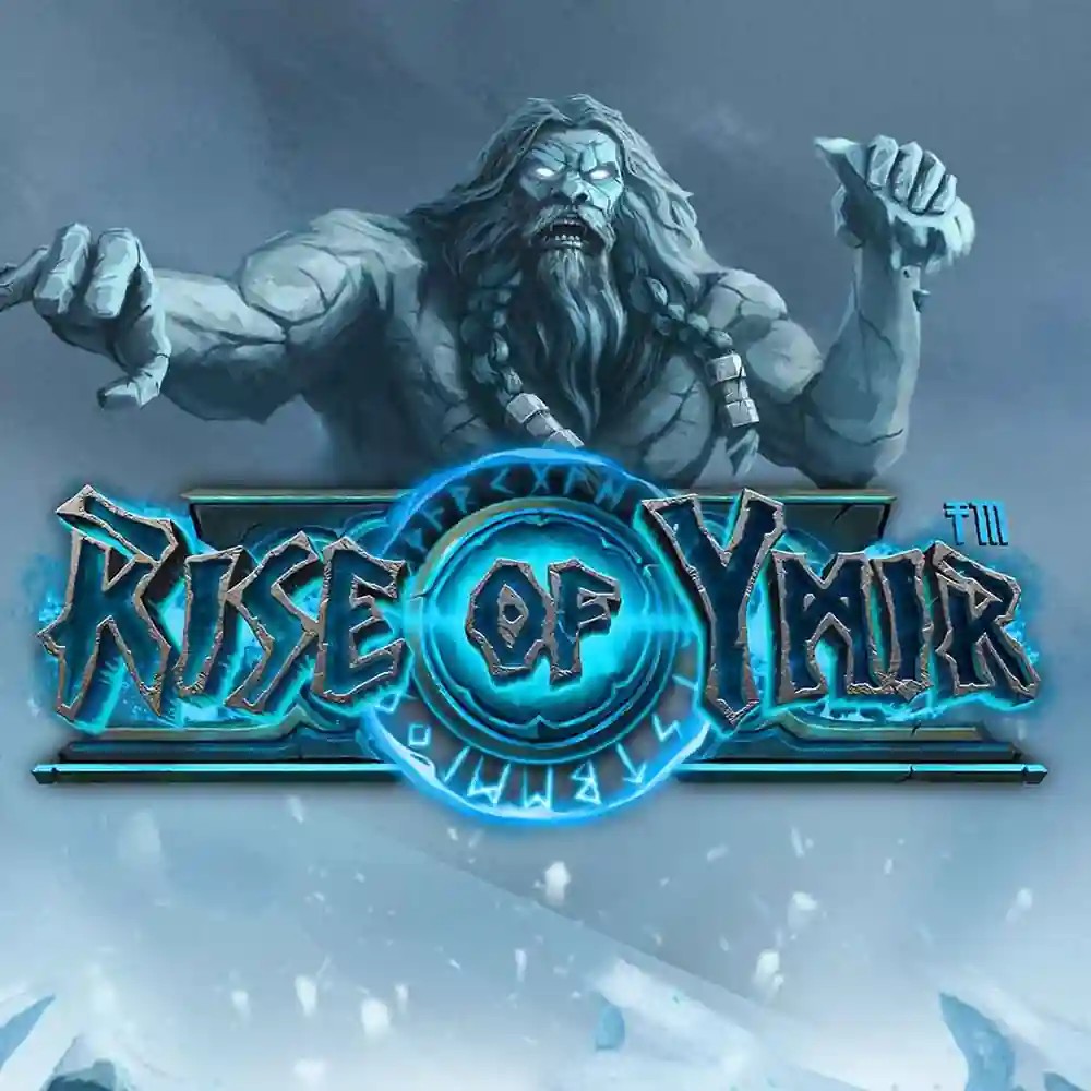 Slots logo of Rise of Ymir from Hacksaw Gaming at Roulettino Casino